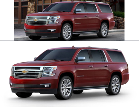 Car Images Sample — before and after sample