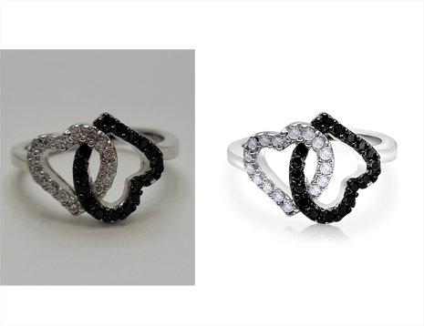 Jewelry Retouch — before and after sample
