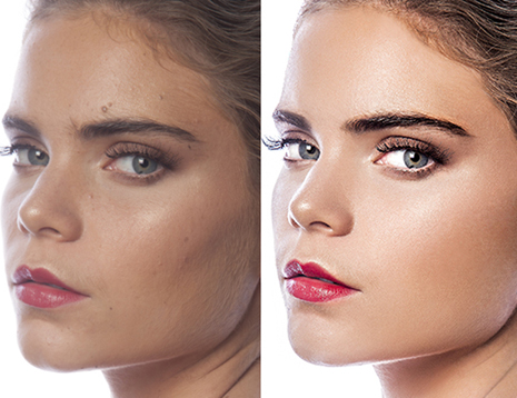 Retouch — before and after sample