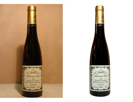 Bottle Background Remove — before and after sample