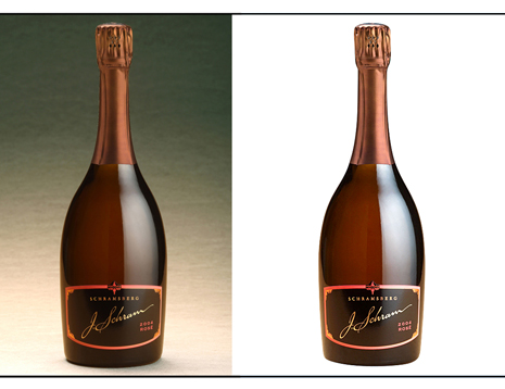 Bottle Background Change — before and after sample