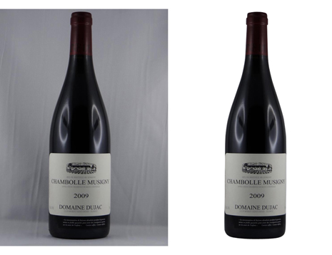 Bottle Background Change — before and after sample