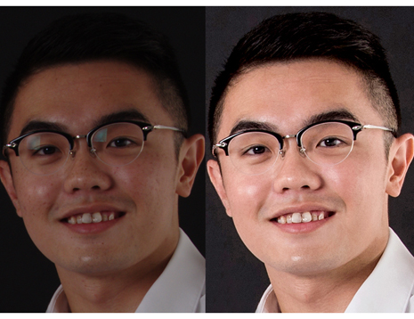 Retouch — before and after sample